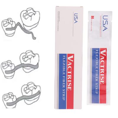 7 Piezas/Caja Tiras de Fibra Flexible Dental Tiras de Fijación Dental Retenedores de Adhesión de Curado por Luz Materiales Dentales