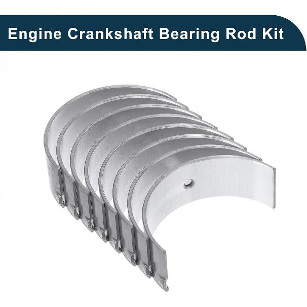 Connecting Rod Bearing Set No.1304174030 for Toyota Camry 1992-2001 Engine Rod Bearing Kit Metal Silver Tone 8 Pcs