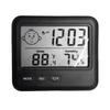 Digital Hygrometer Guage with Temperature and Humidity and Colck  with Large Screen and Smile Feedback for Home Use