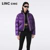 JINYUJIE Women's Short Stand Collar Puffer Down Jacket