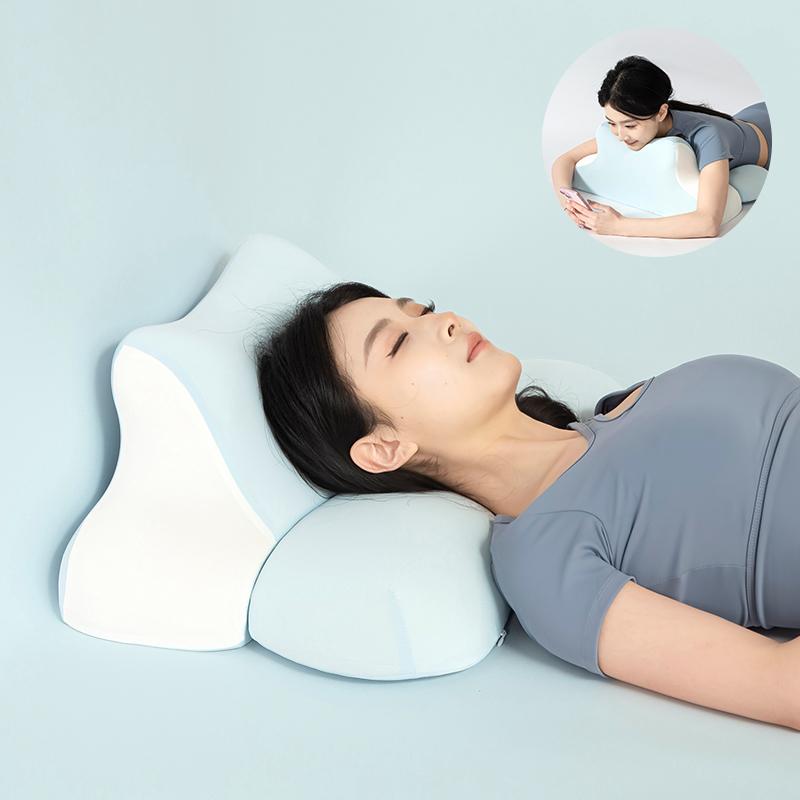 Auf dem Bett liegendes Schlafkissen Auf dem Bett liegendes Artefakt Multifunktionales Liegekissen in Bauchlage Liegekissen Liegen Schlafkissen