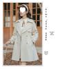2025 Autumn Women's Petite French Trench Coat - British Style, Korean Version, Loose Fit