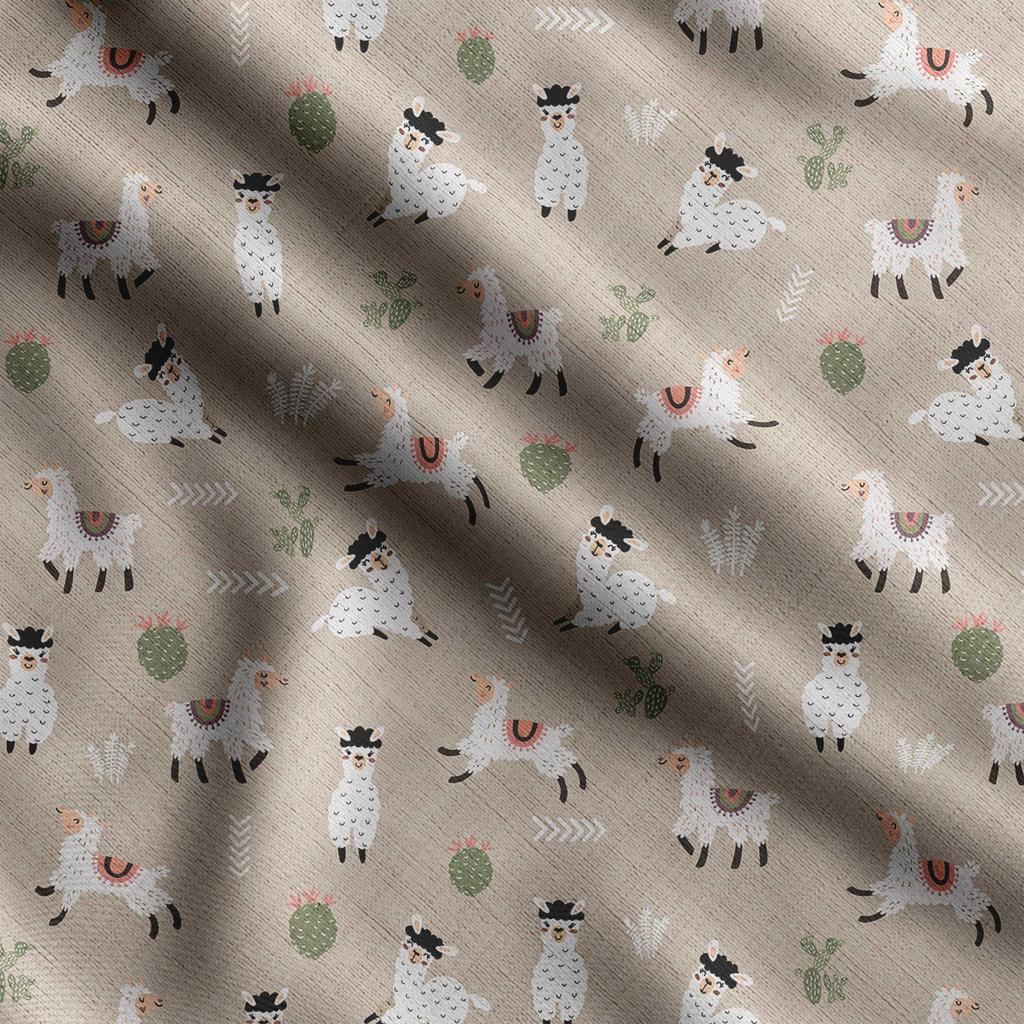 Organic Jersey Lama Stoff Lama Stoff Baumwolle Kaufe Soimoi Lama