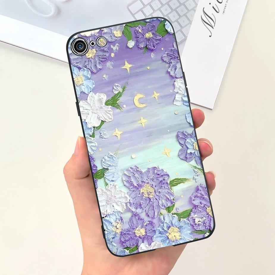 For Apple iPhone 7 8 Plus Case Cute Fashion Painted Back Cover Soft Silicone Phone Case For iPhone 8 Plus iPhone7 iPhone8 Bumper