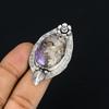Oval Natural Charoite 925 Sterling Silver Flower Elegant Promise New Ring US 8.5