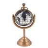 Moon Stand Brown Brass Table Clock