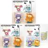Sanrio Kuromi And My Melody Rainy Day Pvc Desk Figurines Set For Collection And Gift