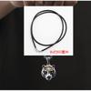 Mens Tiger Pendant Necklace With Leather Cord Or Steel Chain Animal Zodiac Charm Hipster Jewelry Gift Him