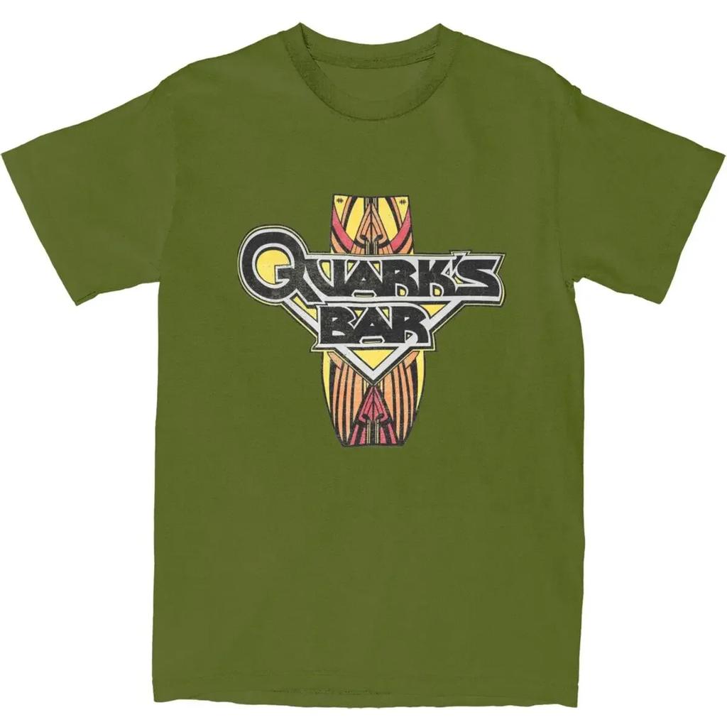 Heavyweight Informal Funny Stars Treks Deep Space Nine Quarks Bar  Unisex 100 Cotton Vintage Science Film Tees Party Clothes