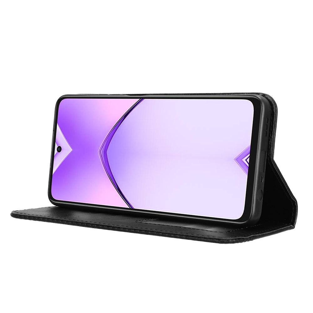 For Oppo A3 4G/A3 5G/A3x 4G/A3x 5G/A40M 4G/A40 4G/A3i 5G/A60 5G Leather Case Wallet Stand Retro Texture Phone Cover