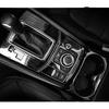 Car Accessories Fit for Mazda CX-5 CX5 2017-2022 2023 2024 2025 Interior Front Water Drink Cup Holders Cover Trim Bezel (Brushed Black Style)