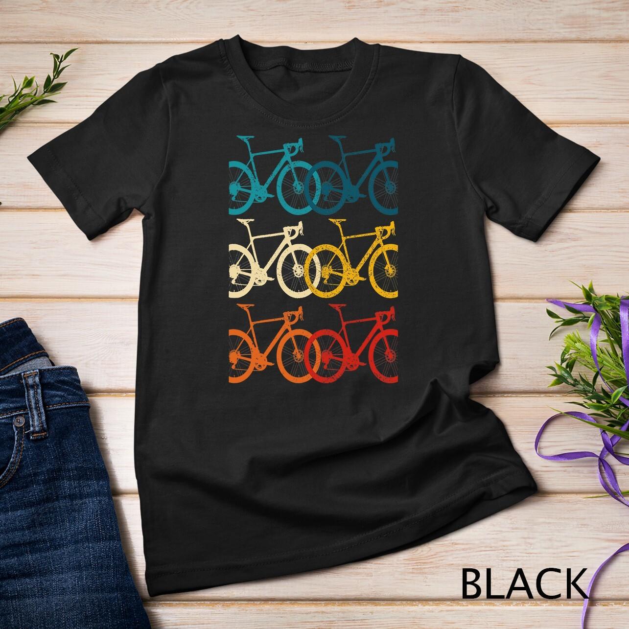 Vintage Bike Cycling Road Bike Racing Bicycle Cyclist Gift Unisex T-Shirt Mens Womens Tees Top M