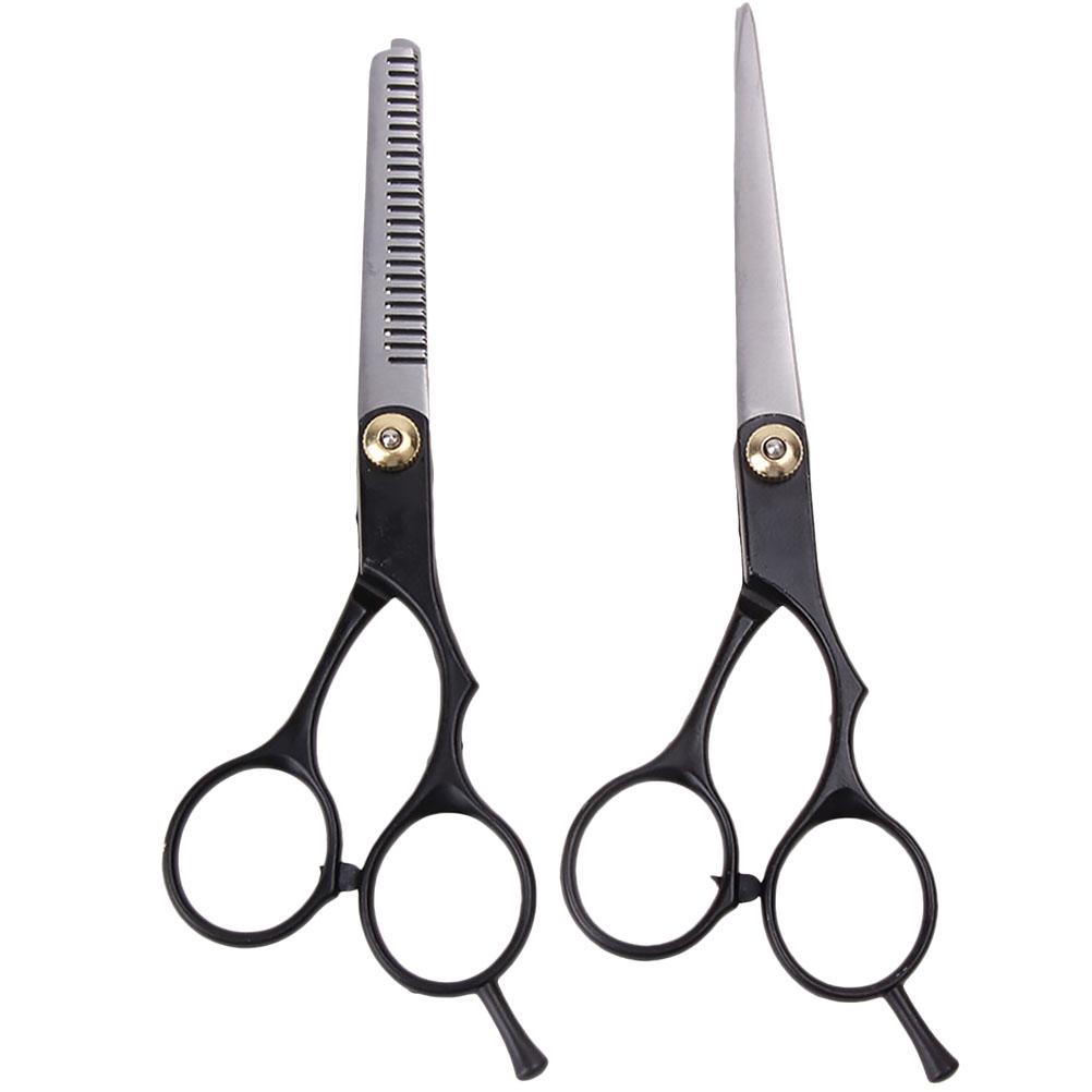 Buy 2pcs Haircut Scissor Portable 6 Inches Teeth Cut Straight Cut