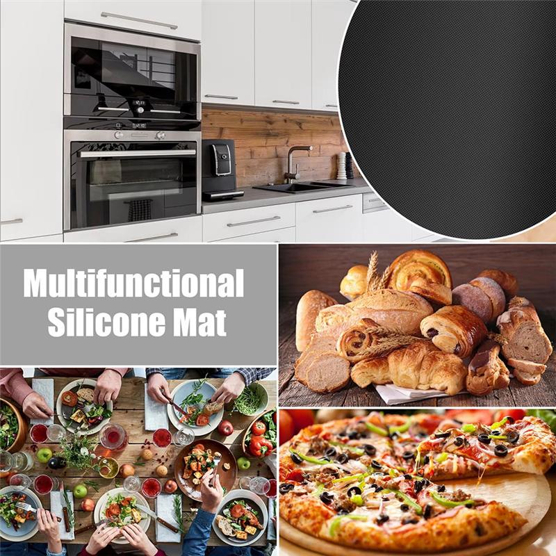 

A95I-Baking Plate Protector Silicone Electric Stove Protector Mat Multipurpose Kitchen Accessories чорний