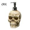 Dunkler Stil Heimdekoration Geschenke Totenkopf Spenderflasche mit Pumpe, Große Kapazität Vinyl Nachfüllbar Vielseitiger Lotion Behälter für Badezimmer Behälter,