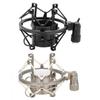 Adjustable Metal Microphone Shock Mount Black/Silver Microphone Mount Holder  KTV