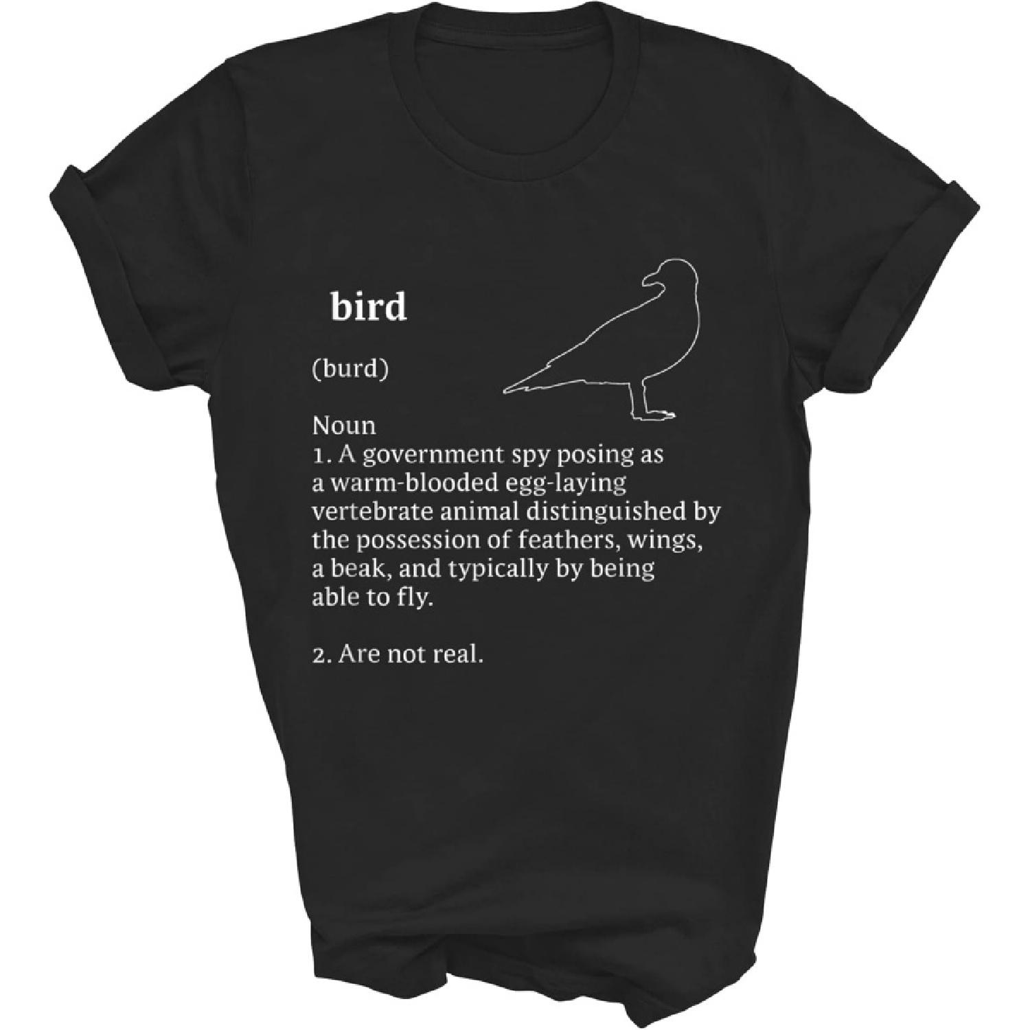 

Lunar Zone Bird Watching Goes Both Ways Birds Arent Real are Not Real Birds Spies 8 Gift Unisex Shirt Women Men XXXXXL чорний