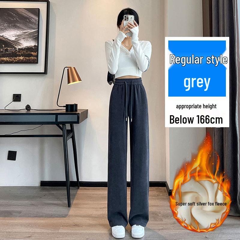 2026 Damen Gemütliche Samt-Hose mit weitem Bein - Winter/Frühling Gerades Bein Design