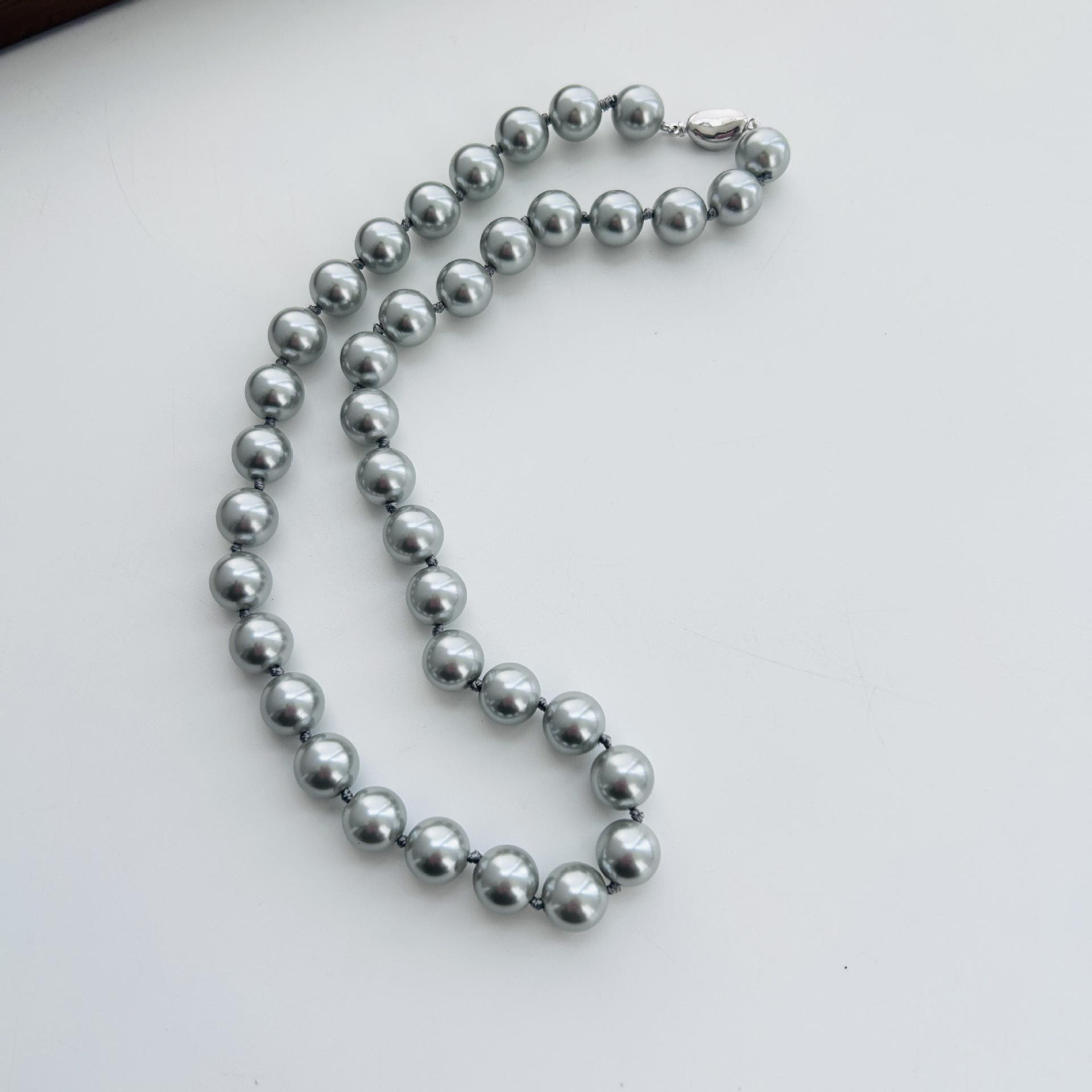 

2024 Роскошное ожерелье из австралийского жемчуга Южных морей - Универсальная цепочка-узел для ключицы для женщин 12mm