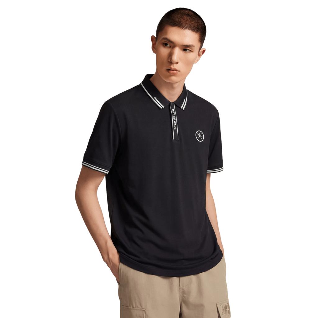 Li Ning Wade Serie Bequemes waschbares Logo Buchstabe Poloshirt Herren Oberteile APLW285-1