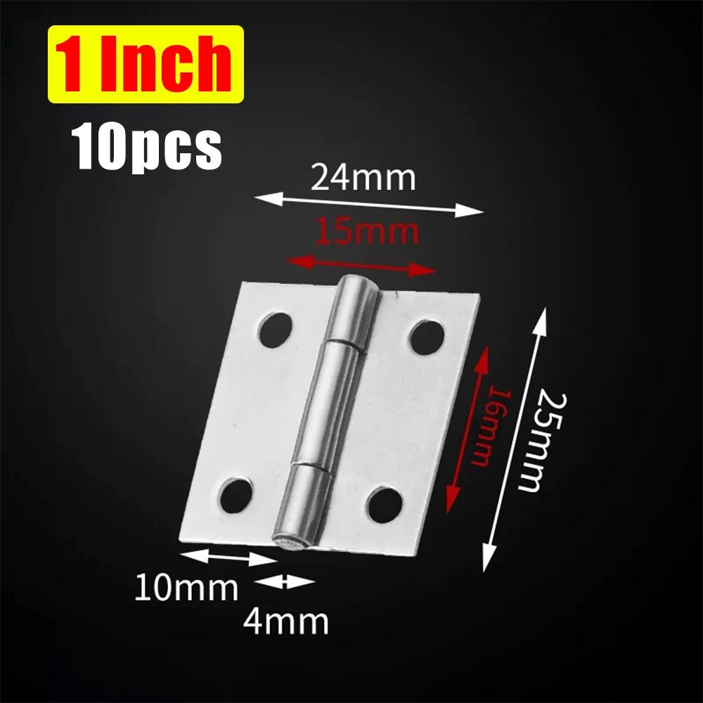 

1-4 Inch Universal Door Hinges Connector Stainless Steel Furniture Drawer Cabinet Fitting Hinge Home Doors Hardware Accessories