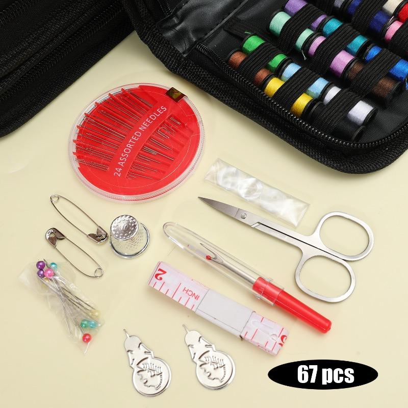 27/172x Sewing Kits DIY Sewing Needle Threads Set Portable Embroidery Bag Supplies Multi-Function Hand Repair Sewing Accessories