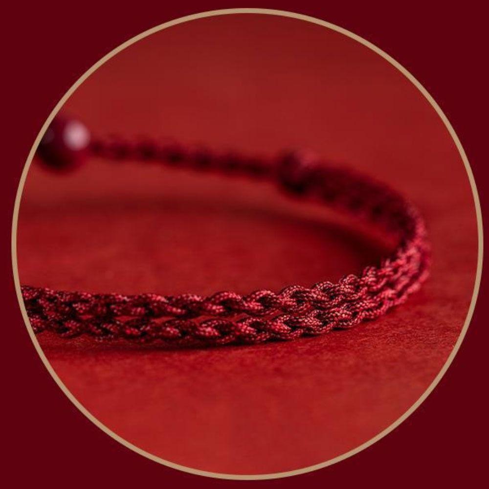 Woven Safety Buckle Red String Bracelet Red Rope Safe and Healthy Hand Rope