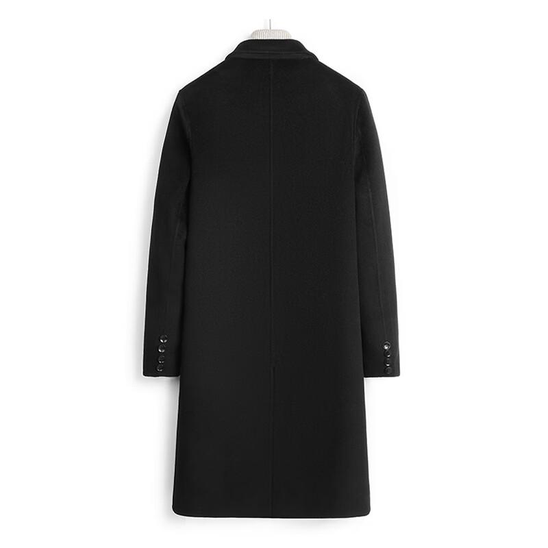 Fanzhen Men's Mid-length Wool Blend Overcoat