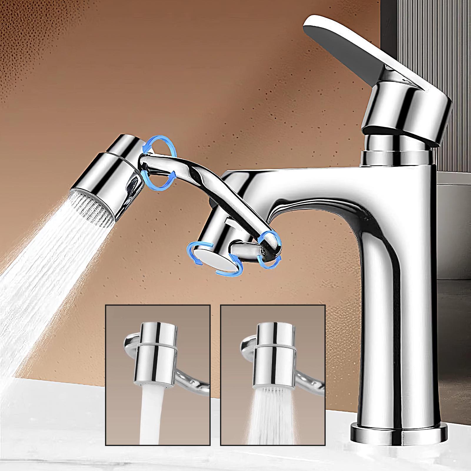 

1080 Degree Rotating Faucets Extender Sprayer Head Kitchen Robot Arm Extension Faucet Aerator Mixer Bubbler Water Tap Nozzle CN