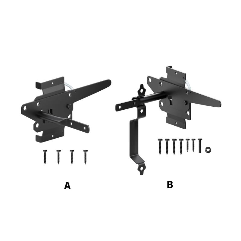 Auto Locking Gate Latches Heavy Duty Latches Iron Security Lock Quick Pin Door Bolt Automatic Latches Door Hardwares
