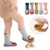 A Pair Cartoon Design Anti Slip Socks Anti Slip Toddlers Socks New Soft Sole Shoes Indoor Use