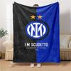 Coperte Campioni Inter Milan Flanella Stampata Traspirante Calda Coperta da Divano per Casa Ufficio Copriletti 0708a2