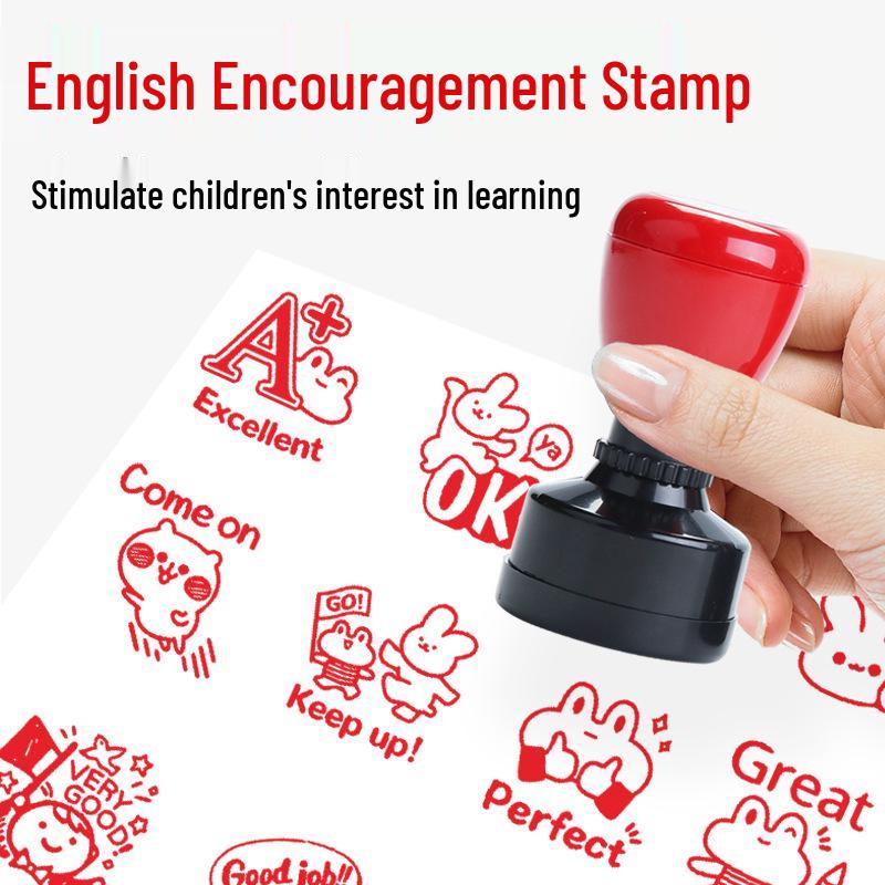 English Teacher Praise Stamp Set: Emoji & Comment Stamps for Grading & Rewarding Homework.