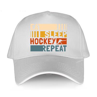 Marca Gorra de Lujo Moda sombrero de sol de algodón visera unisex Come Duerme Hockey Repite Nueva Gorra Ajustable Estilo Simple gorras de béisbol para hombre