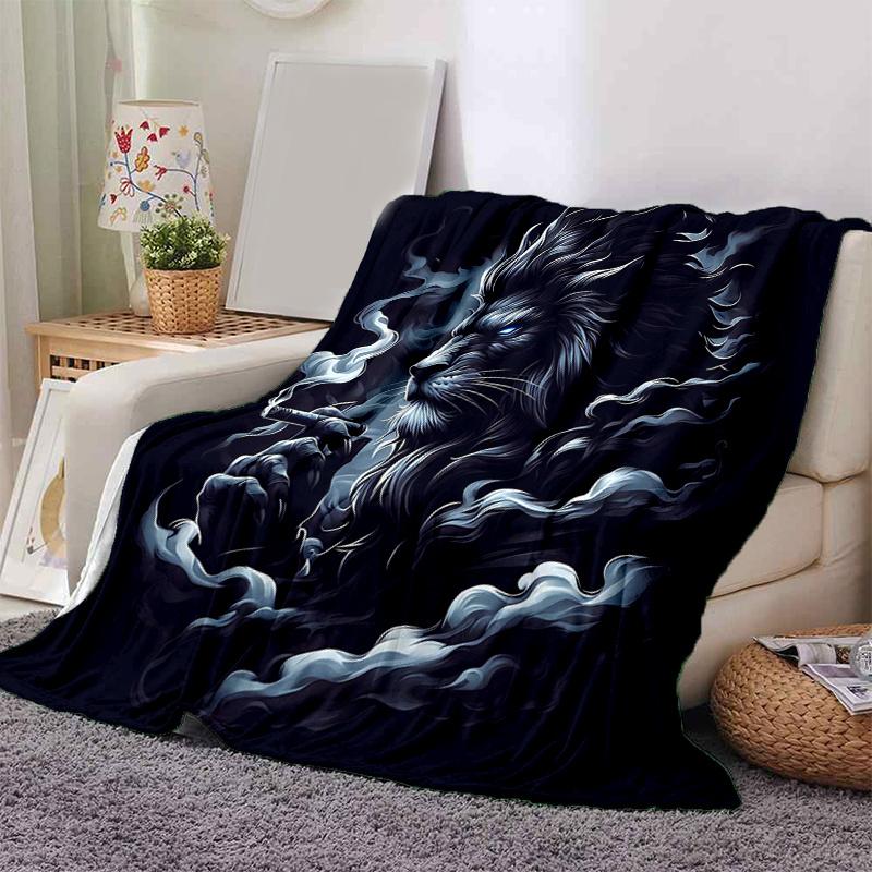 

1pc Skulls Roses Candles and Wine Blanket Soft Throw for Home Decor, Gift Idea for and , Living Room .K085 80x120cm
