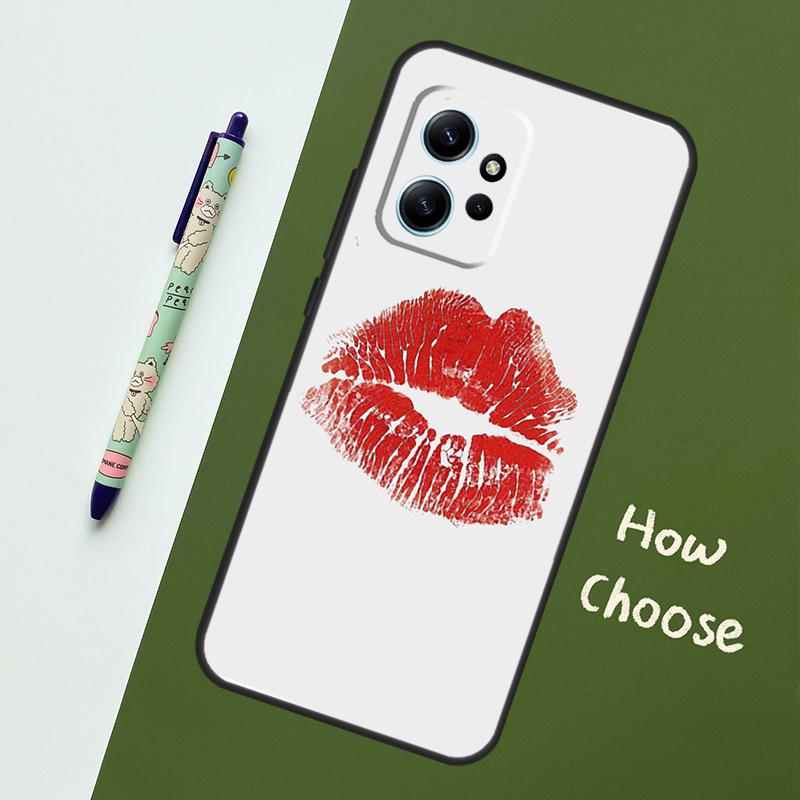 Lipstick Love Fashion Case For Xiaomi Redmi Note 13 10 11 12 14 15 Pro Plus Cover For Redmi 15C 15 14C 10C 12C 13C