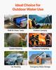 Water Storage Bladder 400L Large Capacity Water Bag, Portable & Collapsible Soft Waters Container, Leakproof & Tear-Resistant PVC Emergency Waters