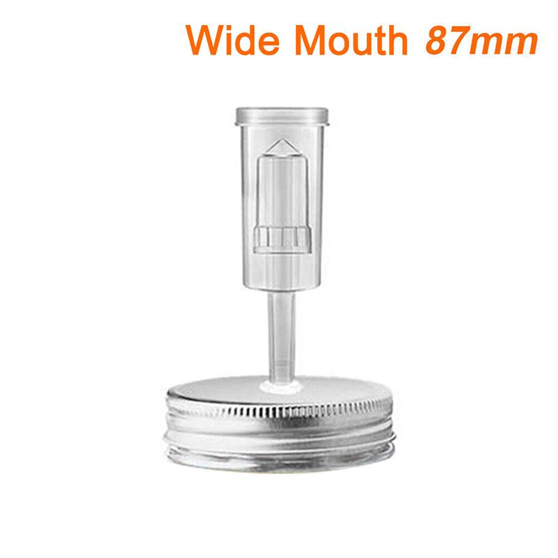 

86mm/70mm Wide Mouth Jar Fermentation Lid And Airlock For Preserving Brewing Making Wine Fermenting Household Kitchen Supplies