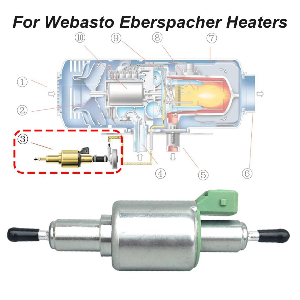 Fuel Pump 12V For 2KW To 6KW For Webasto Eberspacher Heaters For Truck Oil Fuel Pump Air Parking Heater Pulse Metering Pump