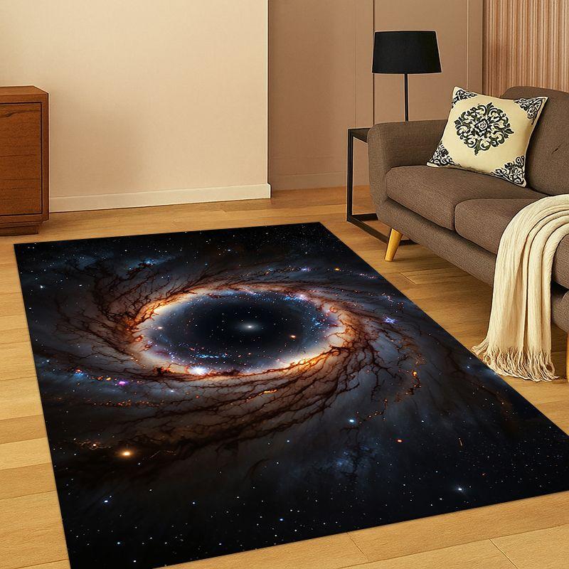 Universe Milky Way Space Stars Galaxy Earth Carpet Rug for Bedroom Living Room Sofa Doormat Home Decor,Kid Area Rug Non-slip
