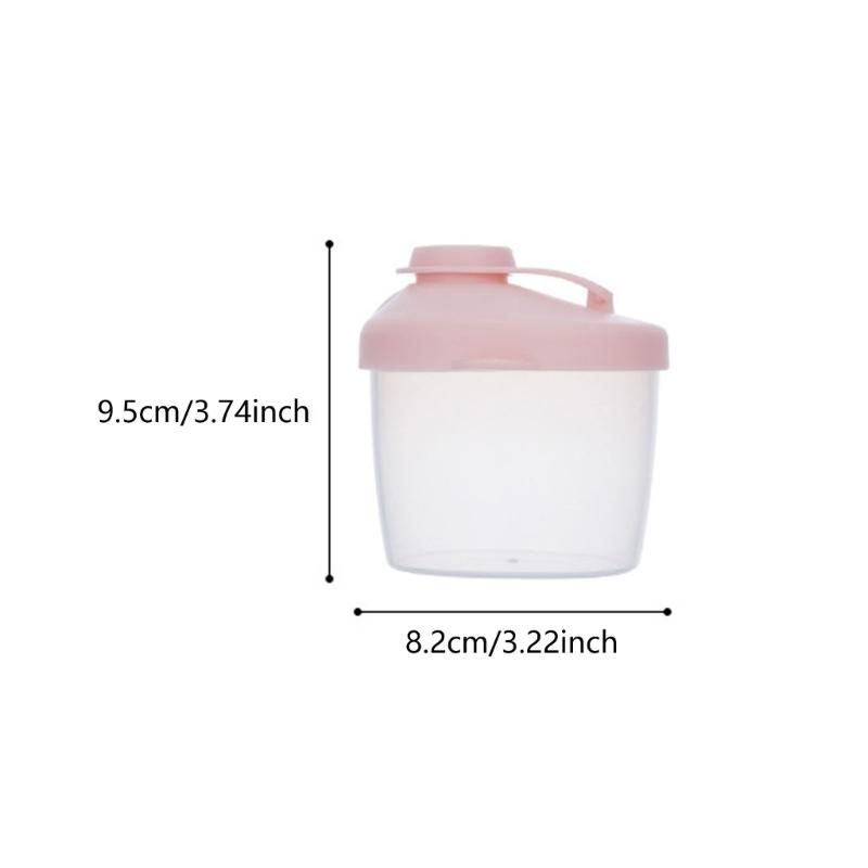 Travel Milk Powder Storaeg Box Formula Container Detachable Feature for Single Use Feeding and Easy Storage
