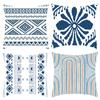New Vintage Blue Print Letter Print Pillowcase Home Sofa Cushion Cover