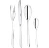 Sambonet Leaf Cutlery Set, Polished, Monobloc, 18/10 Stainless Steel, 24 Pcs (52163-81)