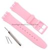 Soft Silicone Bracelet for Swatch 12mm 16mm 17mm 19mm 20mm Colorful Transparent Watchband Watch Strap Replacement with Tool