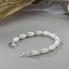 Bracelet Elegant Anti-rust Women Silver Plated Hollow Ball Bangle Chain for Travel
