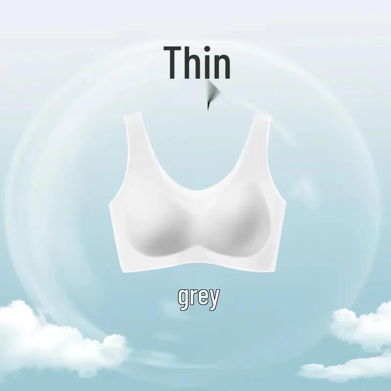 

Бесшовный Пуш-ап Женский Бюстгальтер Большого Размера с Защитой от Провисания - Ультратонкий, Дышащий, с Боковой Поддержкой и Красивым Дизайном Спины M (80-95 jin)