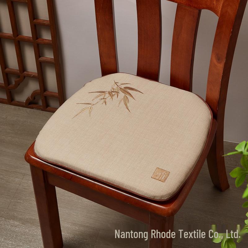 Chinese Rosewood Sofa & Dining Chair Cushion Set with Embroidered Tea Chair Cushion