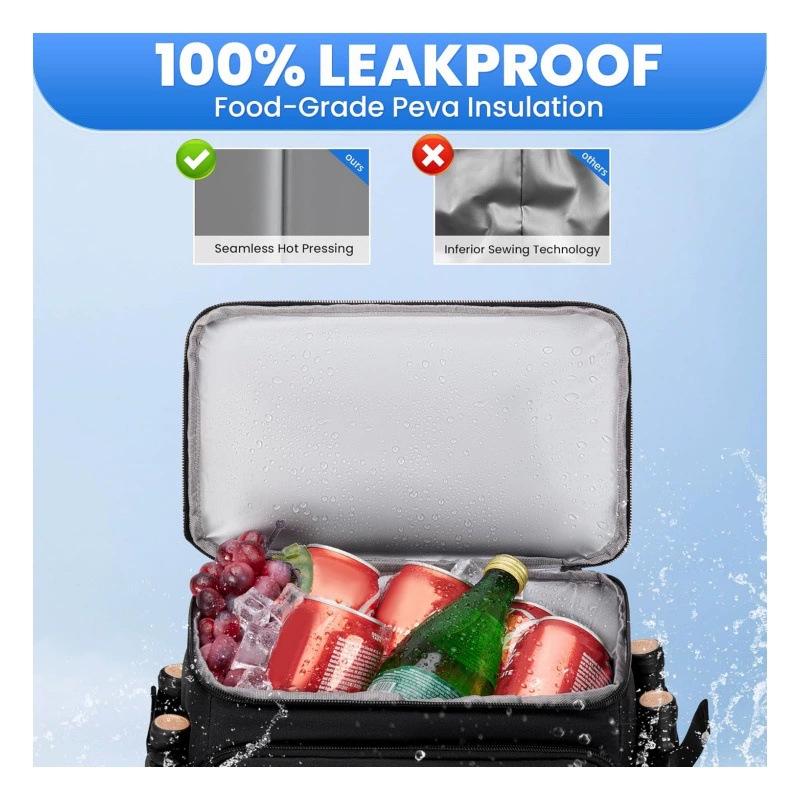 Leakproof Insulated Backpack Cooler for Outdoor Camping - Unisex Design