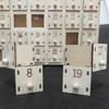 Christmas Countdown Storage Box 24 Day Wooden Advent Calendar Decorated Lighted Countdown to Christmas Calendar, Storage Drawer