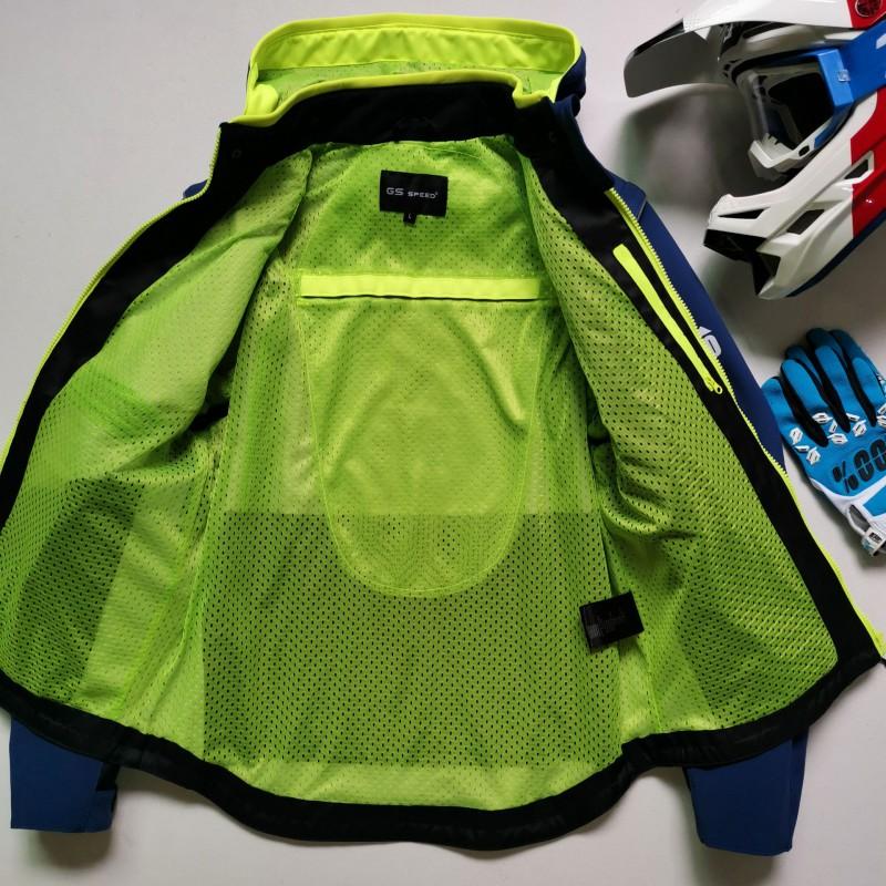 Conjunto de Chaleco y Chaqueta Softshell para Motociclista Hombre Resistente al Viento Impermeable Equipo de Touring Todoterreno Invierno